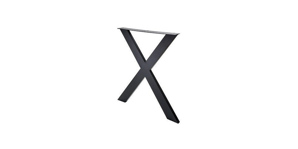 Hettich Tischbein Hettich Tischgestell X 71 x 60 cm Stahl schwarz -
