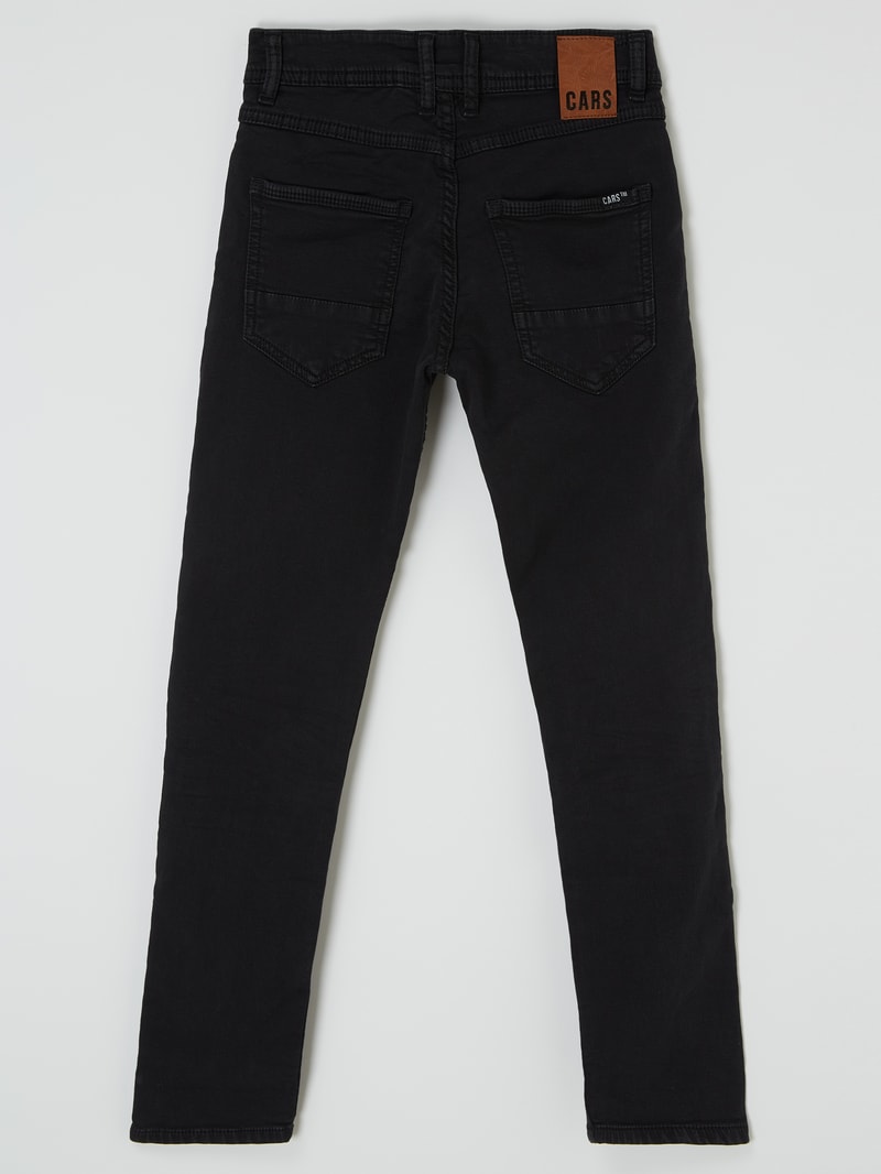 Regular Fit Jeans mit Stretch-Anteil Modell 'Prinze ' in schwarz