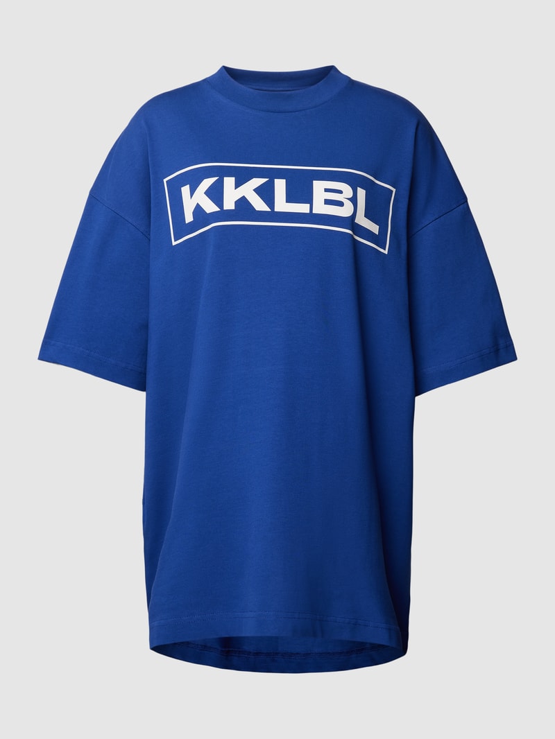 Oversized T-Shirt mit Rundhalsausschnitt in royalblau