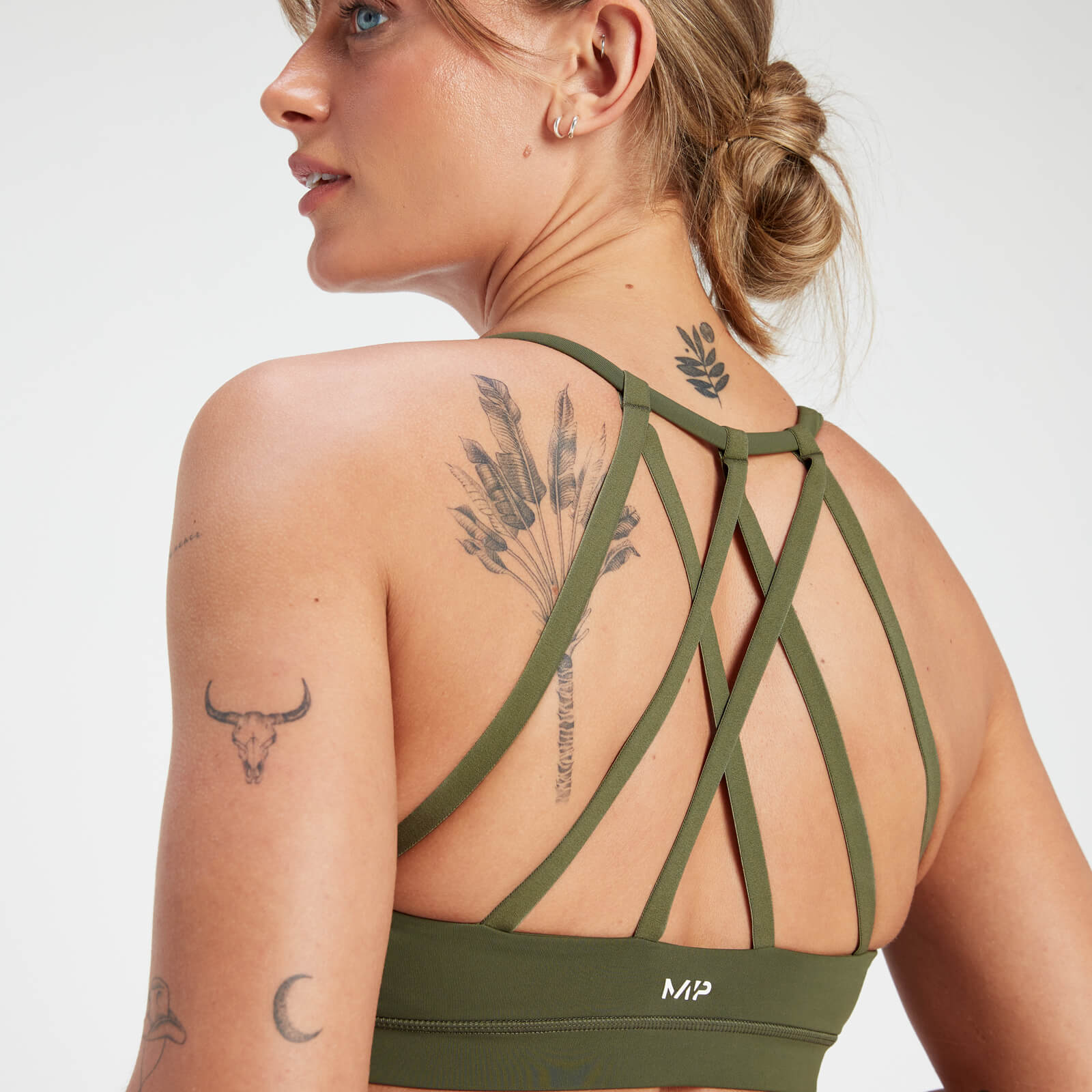 Brassière de sport à bretelles MP Adapt pour femmes – Vert olive