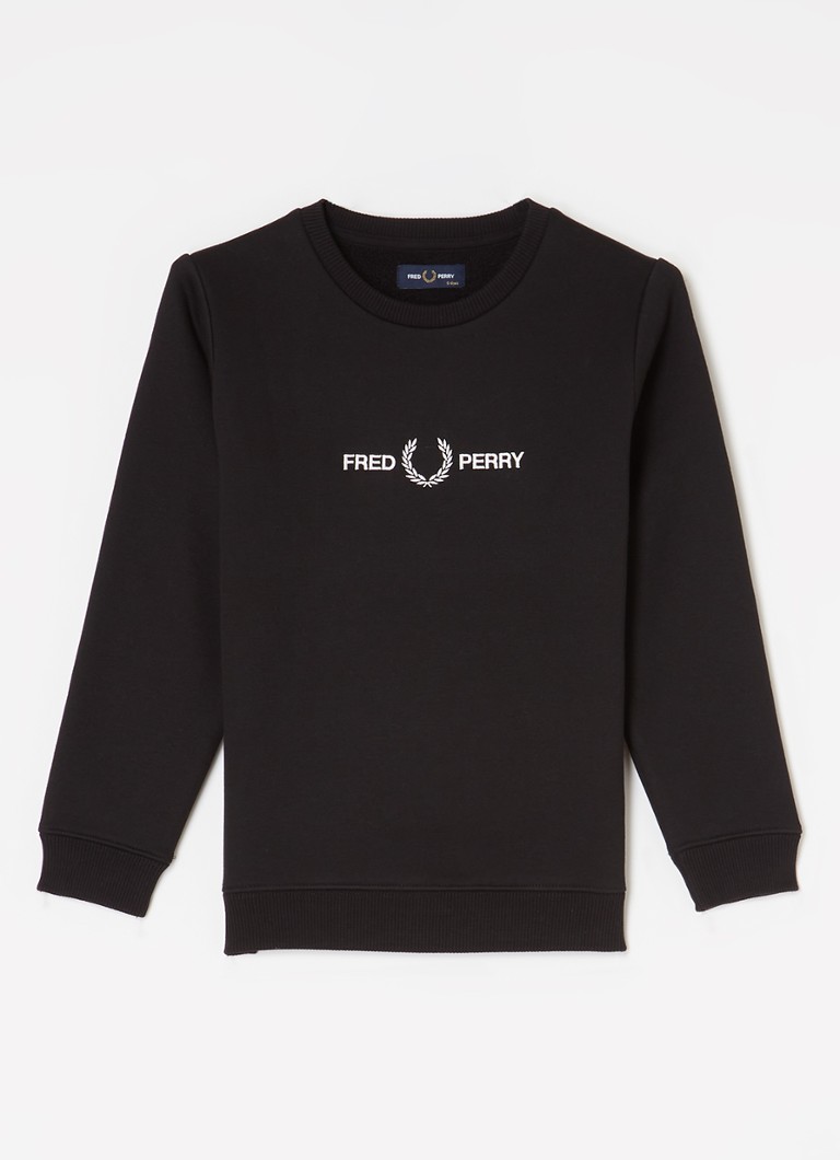 Pulover Fred Perry cu logo brodat