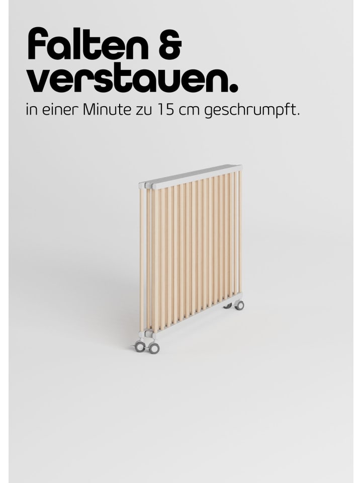 Sämann Sämann Laufgitter faltbar mit Cloud Air Matratze - weiß/natur günstig kaufen 100x100 cm