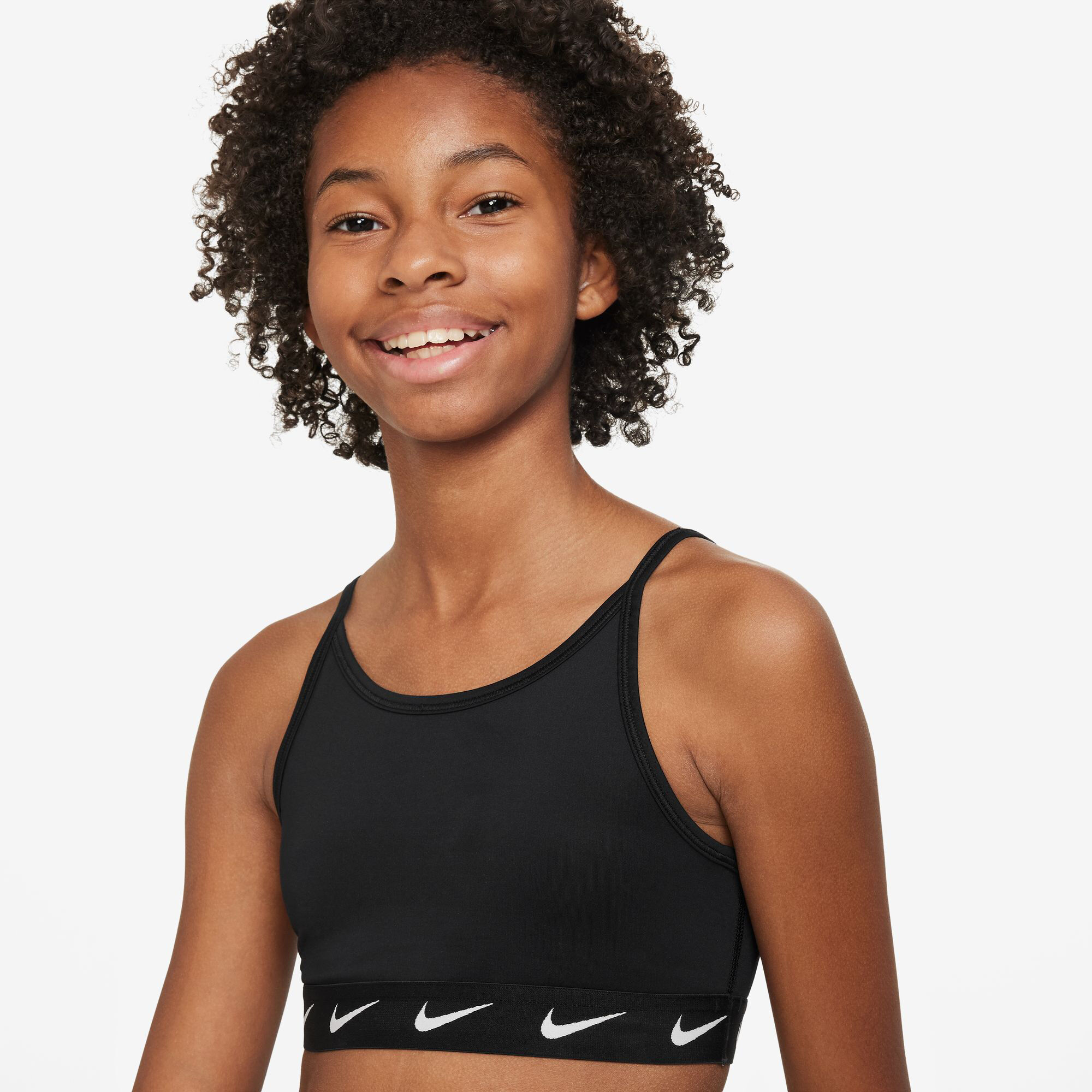 Dri-Fit Big Kids Sport-BH Mädchen - Schwarz