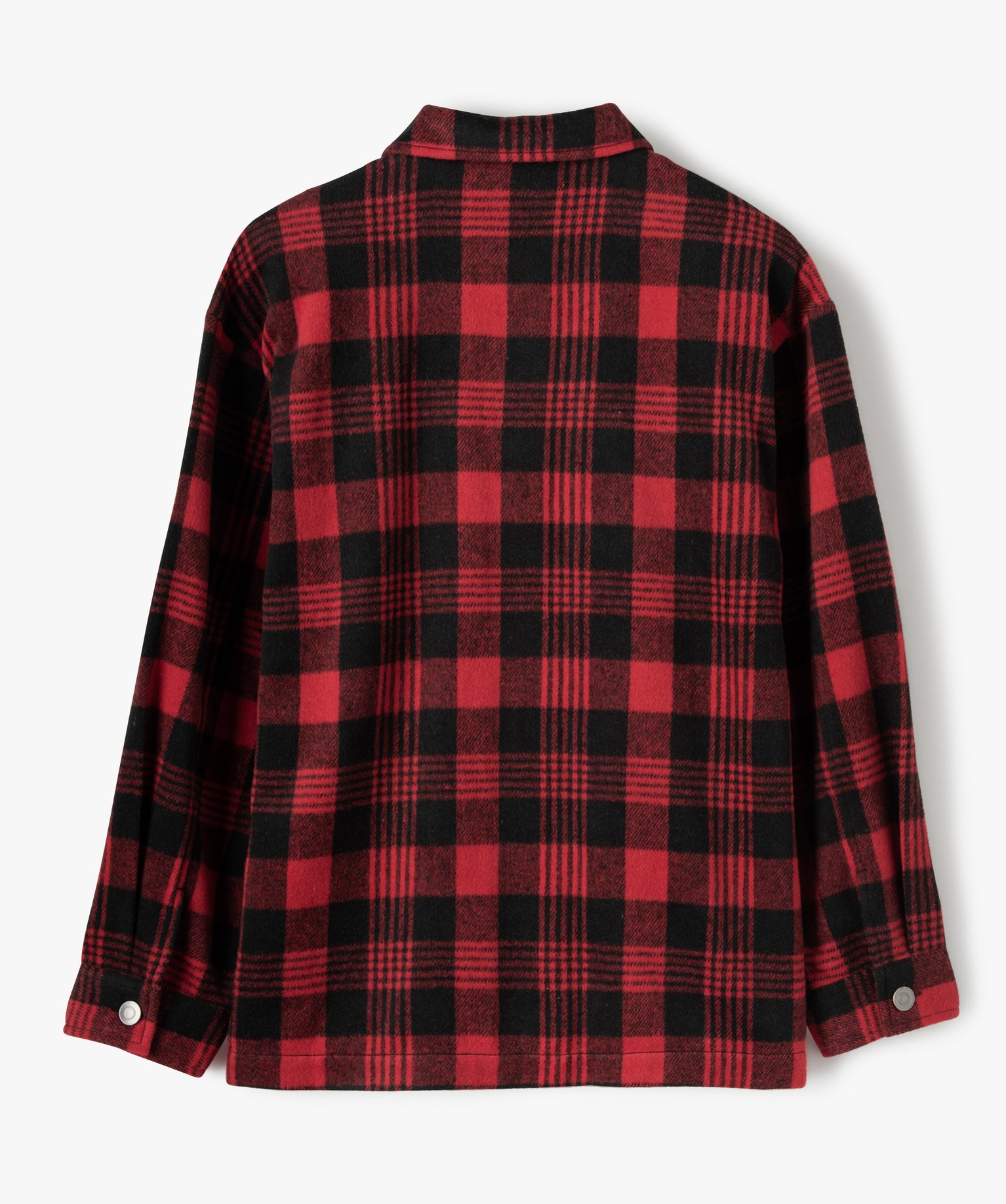 Veste fille faon chemise à carreaux | GEMO