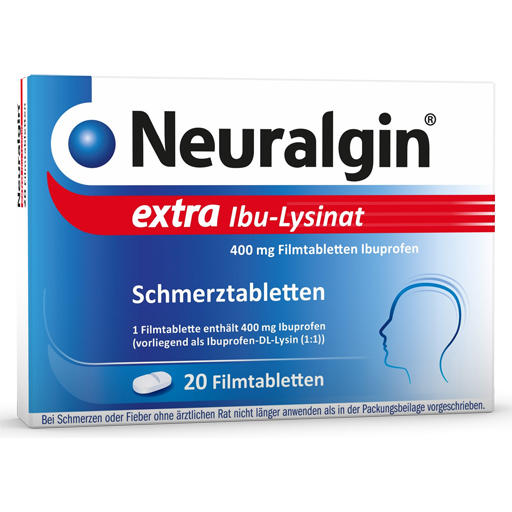 NEURALGIN extra Ibu-Lysinat Filmtabletten  20 St  Filmtabletten