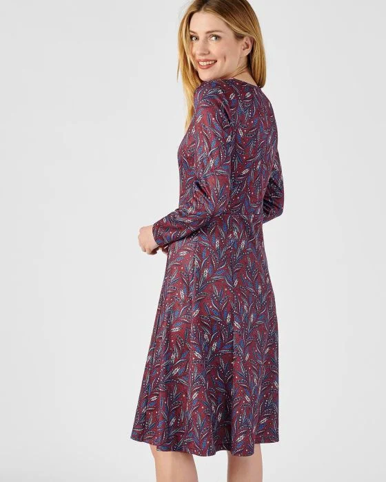 Robe forme patineuse maille chaude