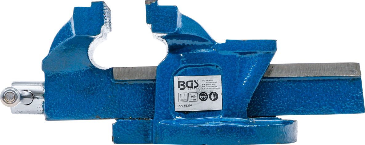 Zverák BGS 58260 s upínacími čeľusťami 100 mm