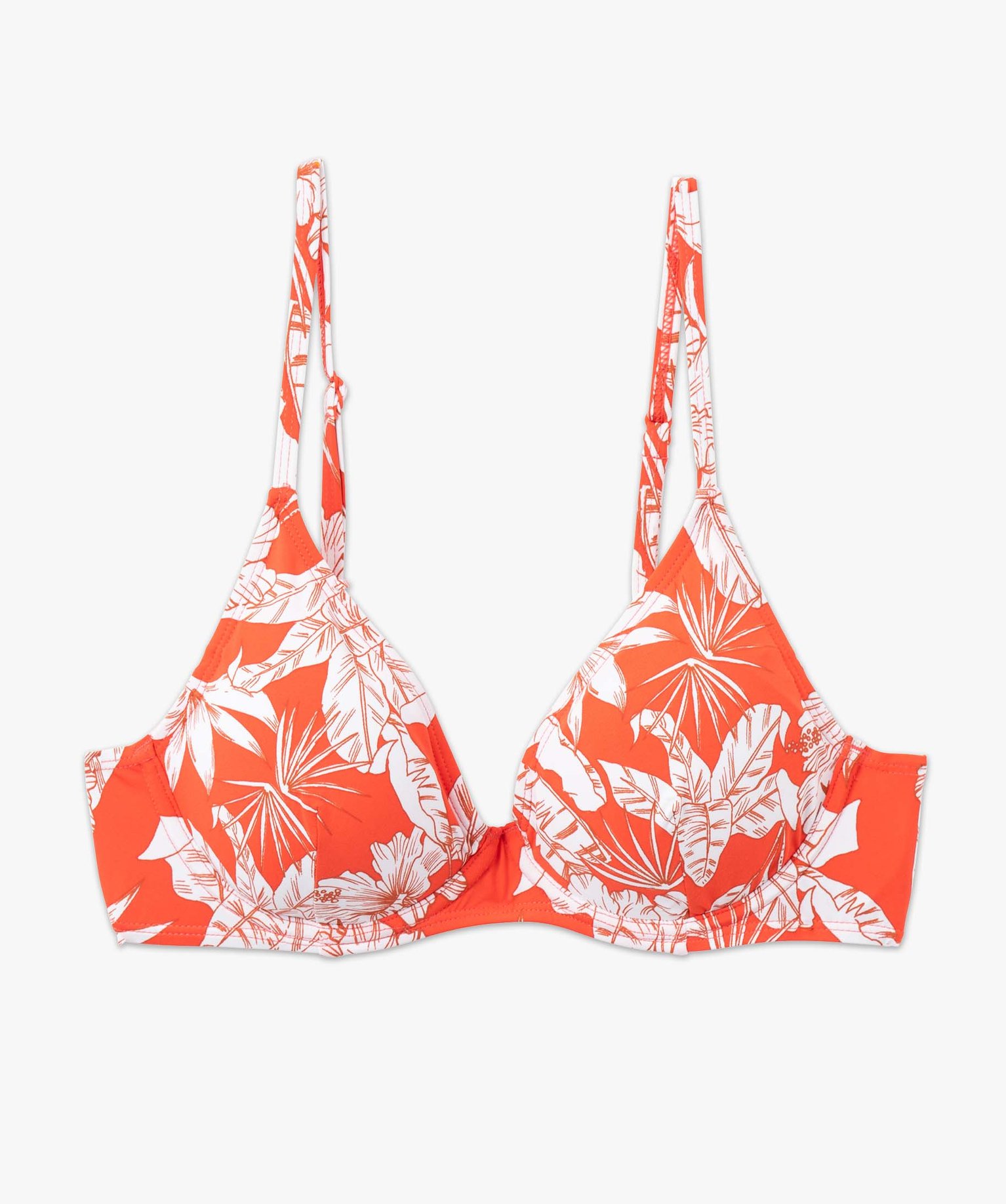 Haut de maillot de bain femme forme corbeille à motifs fleuris imprime | GEMO