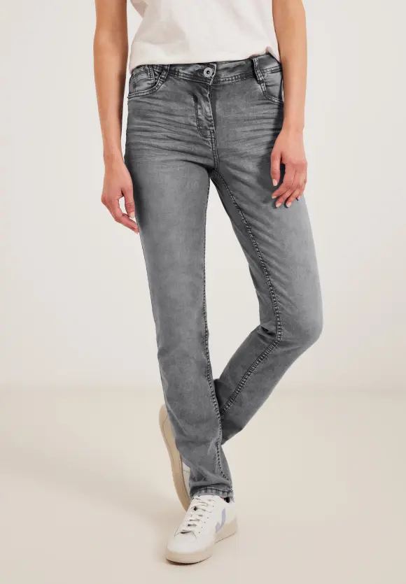 CECIL Graue Slim Fit Jeans