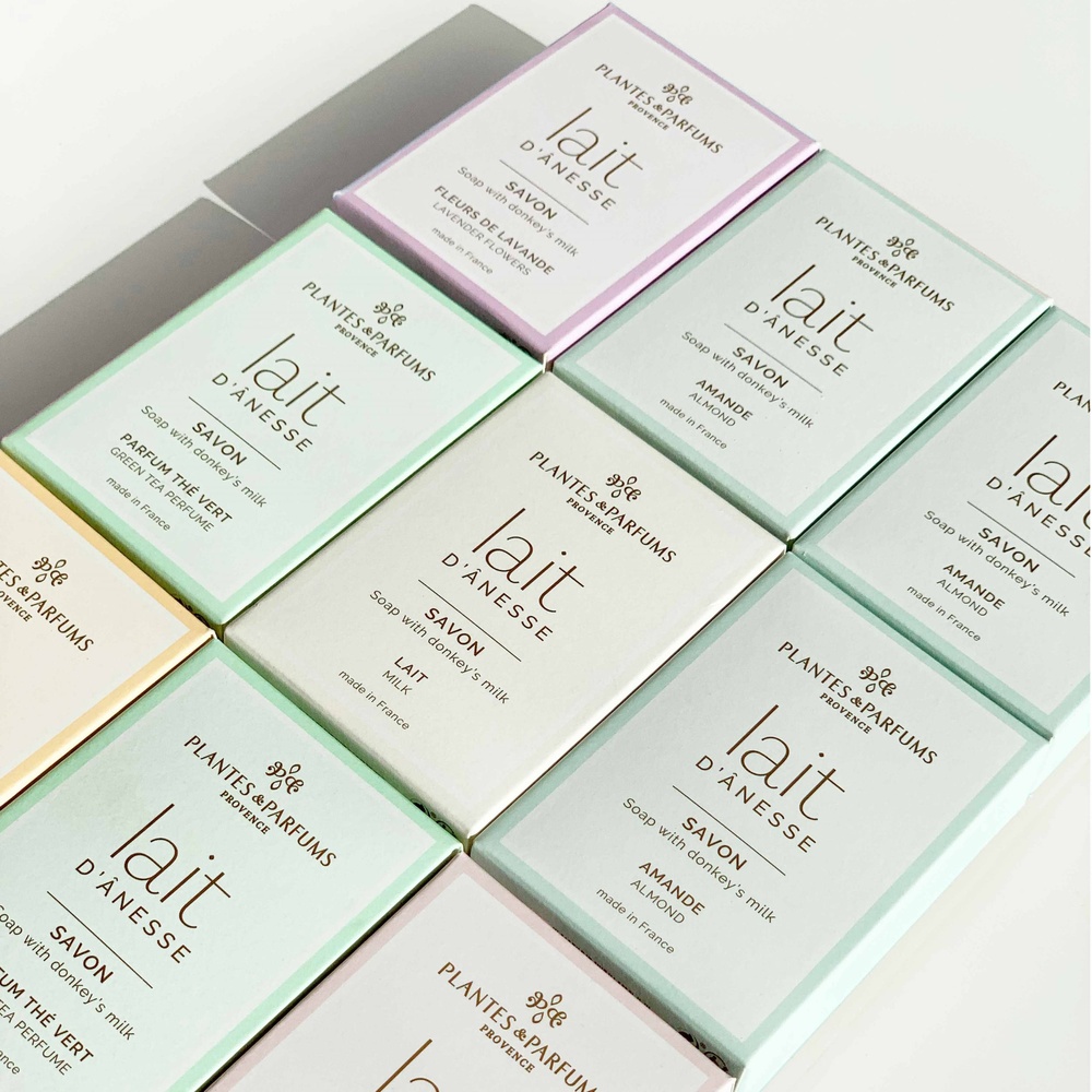 Plantes et Parfums Lait d'Ânesse parfum Thé Vert Savon doux parfumé