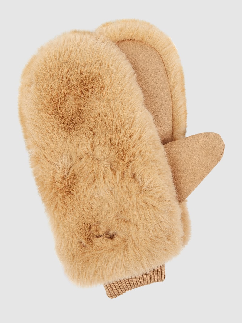 Fäustlinge aus Webpelz Modell 'Starmount' in beige