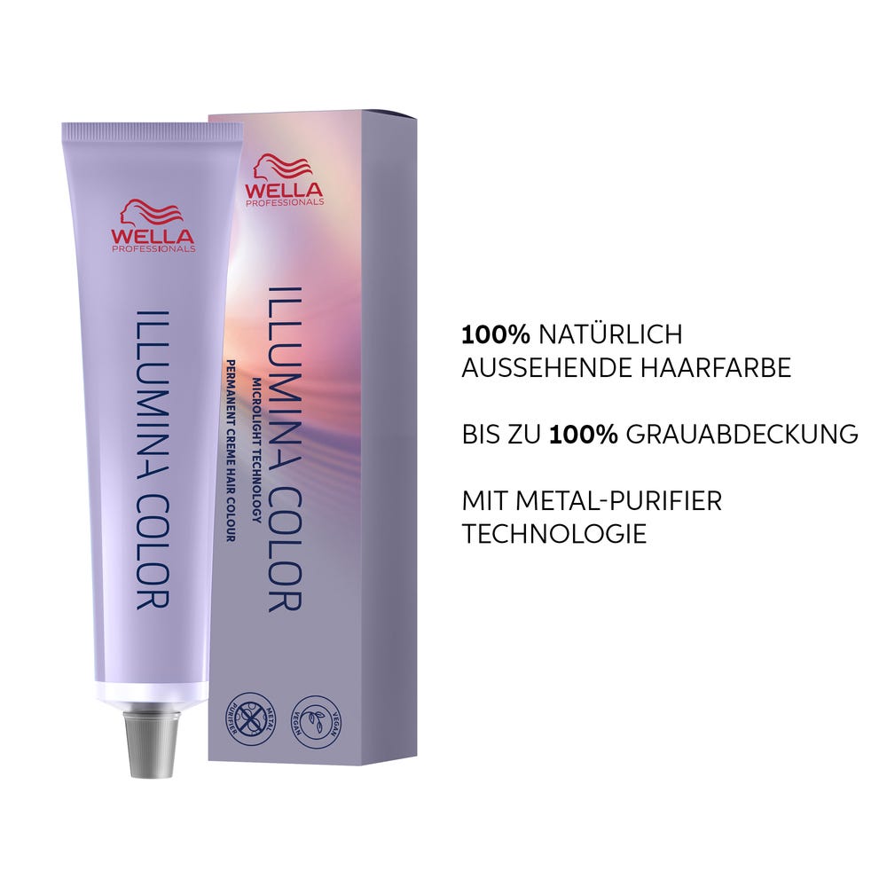 Wella Professionals Illumina Color Permanente Haarfarbe 8/36 hellblond gold-violett 60 ml