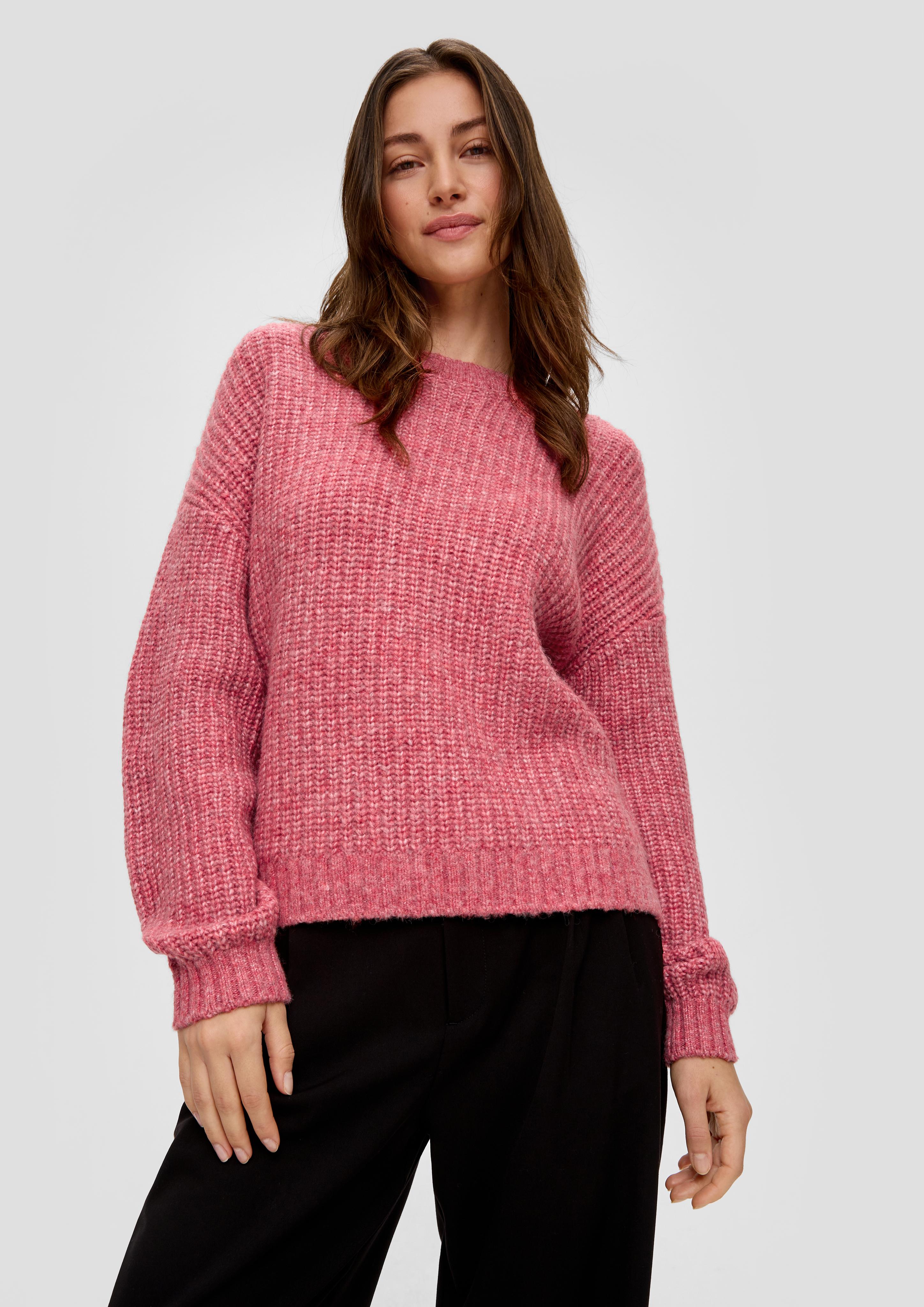 Strickpullover mit überschnittenen Schultern  2151098-20W0