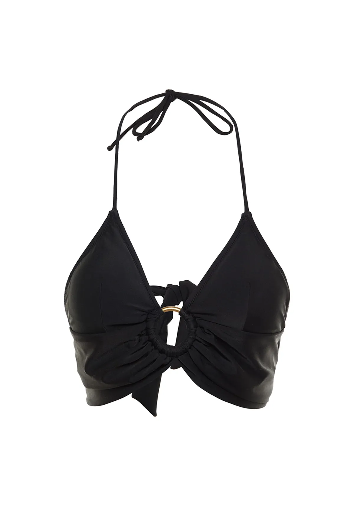 Trendyol Collection  Schwarzes Bustier-Bikinioberteil mit Accessoires TBESS21BU0207