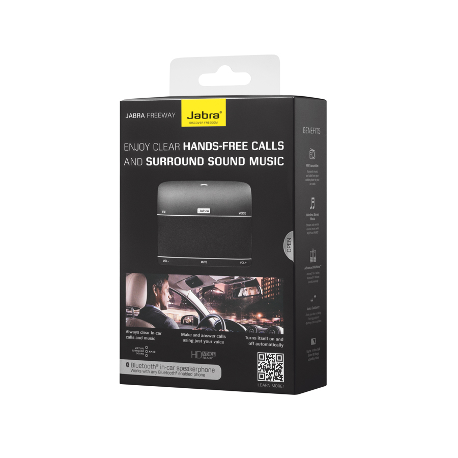 Jabra FREEWAY Bluetooth-Kfz-Freisprecheinrichtung zum Anstecken an der Sonnenblende - ATU
