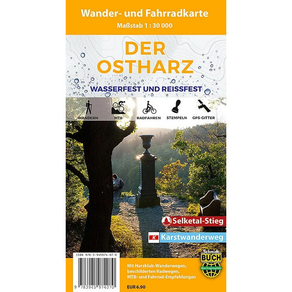 DER OSTHARZ WANDER- UND FAHRRADKARTE 1 : 30.000 - Wanderkarte
