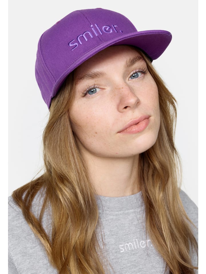 smiler. Snapback Cap shine. in lila günstig kaufen onesize