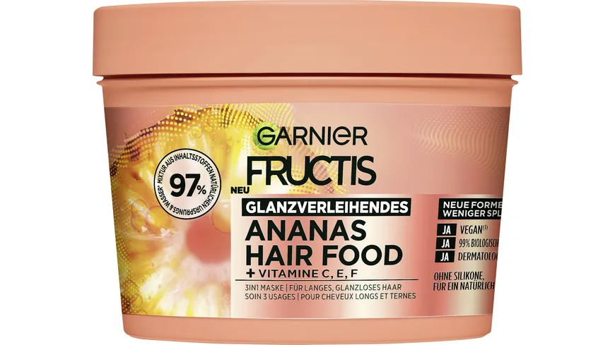 Garnier Fructis Maske Hairfood Ananas 400 ml
