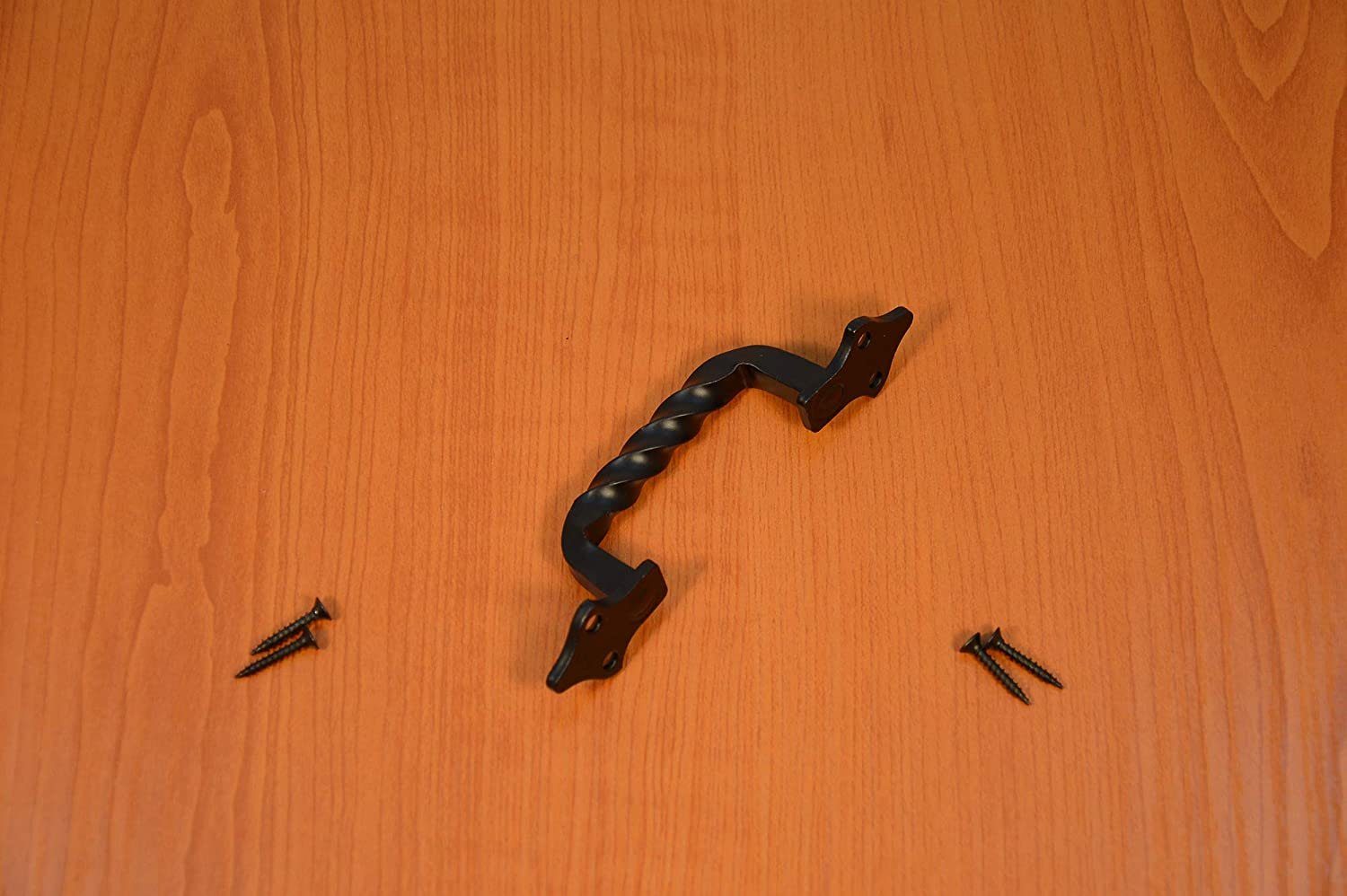 AMIG Türgriff 2 Stück Stangengriffe Schrankgriffe Küchengriffe Griff Eisen antik