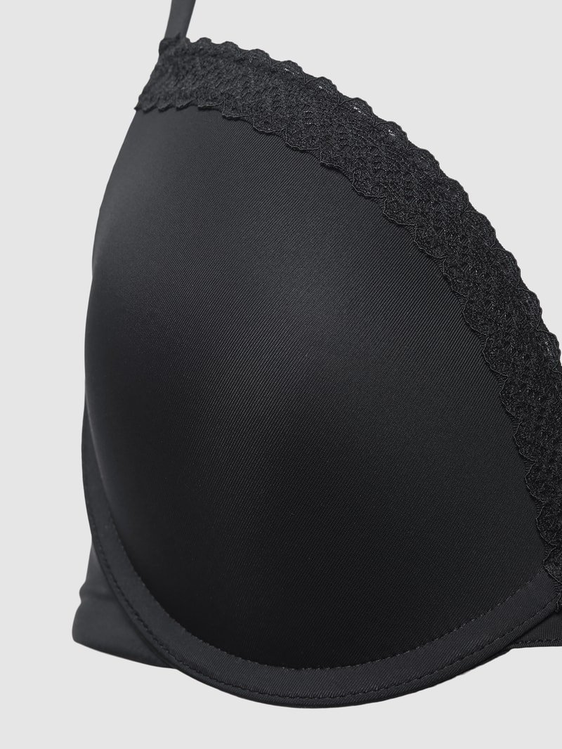 Schalen-BH mit Spitze in schwarz