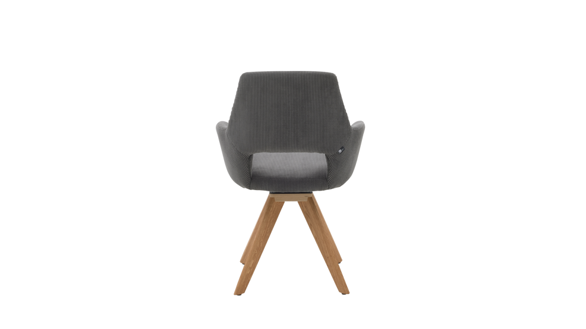 Interliving Schalensessel 5605 Cord Anthrazit