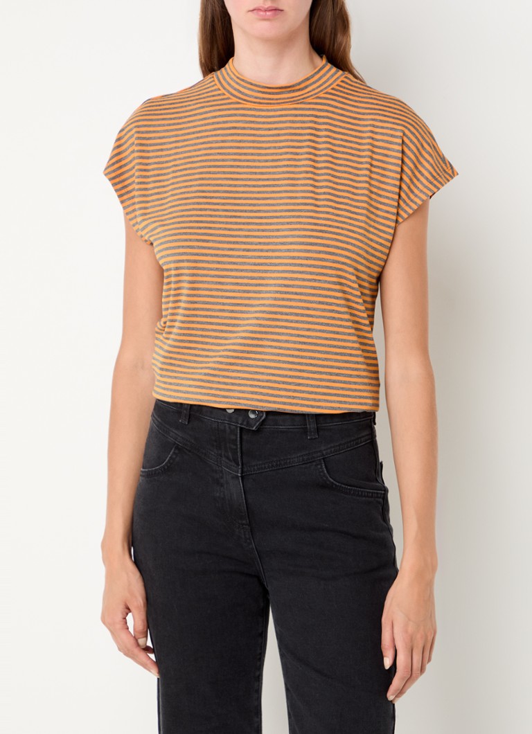Maglione a collo alto a righe Top Summum