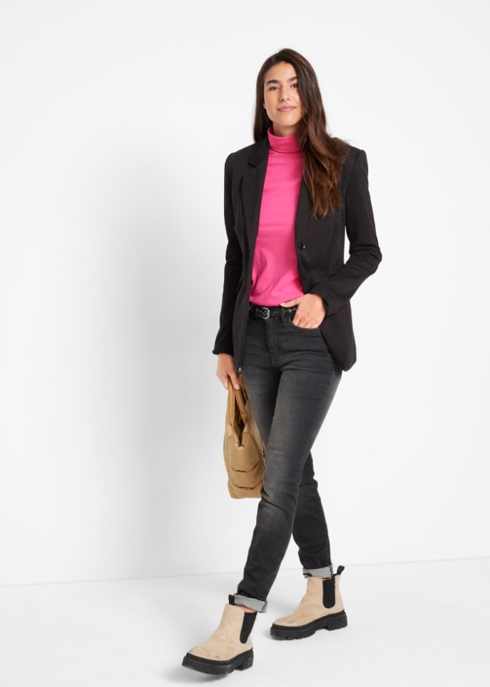 Langarmshirt mit Rollkragen (2er Pack)