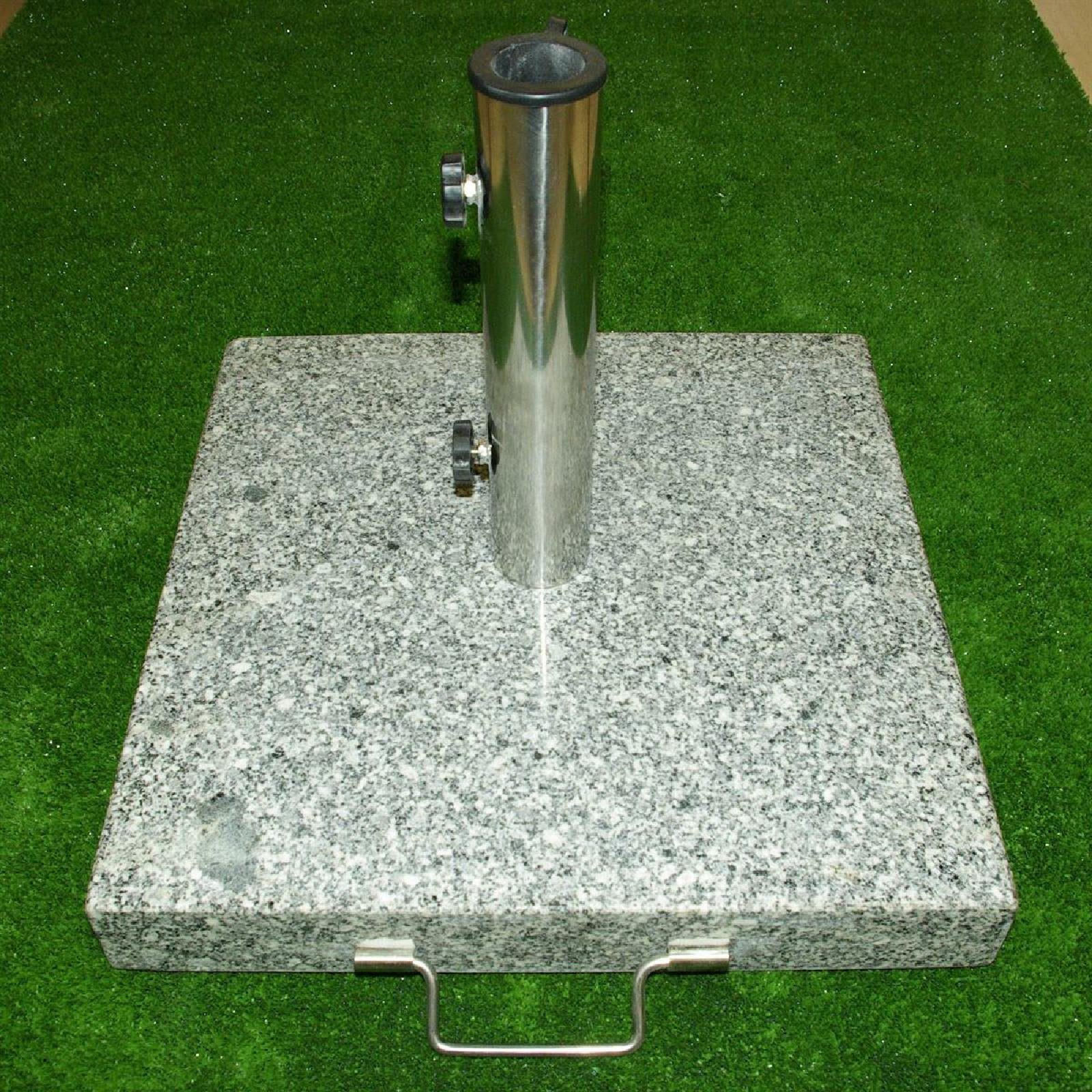 VCM Betonschirmständer Sonnenschirmständer 25kg Granit