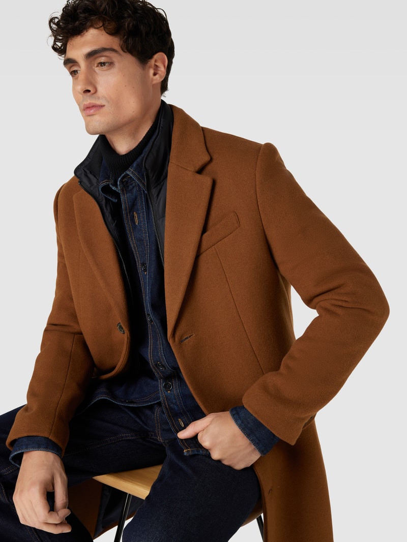 Mantel im Double-Layer-Look Modell 'JOSEPH' in camel