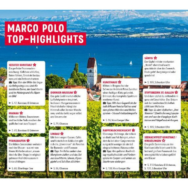 MARCO POLO REISEFÜHRER BODENSEE - Reiseführer