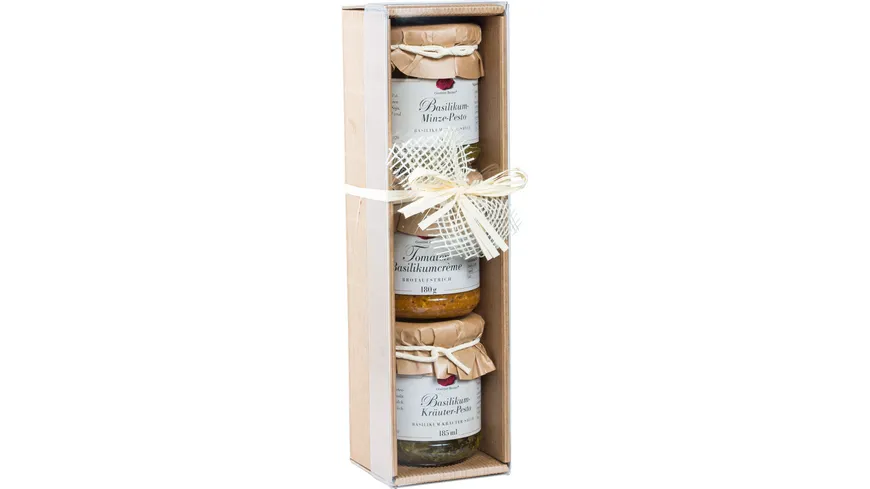 Gourmet Berner Präsentkarton Pesto 550 g