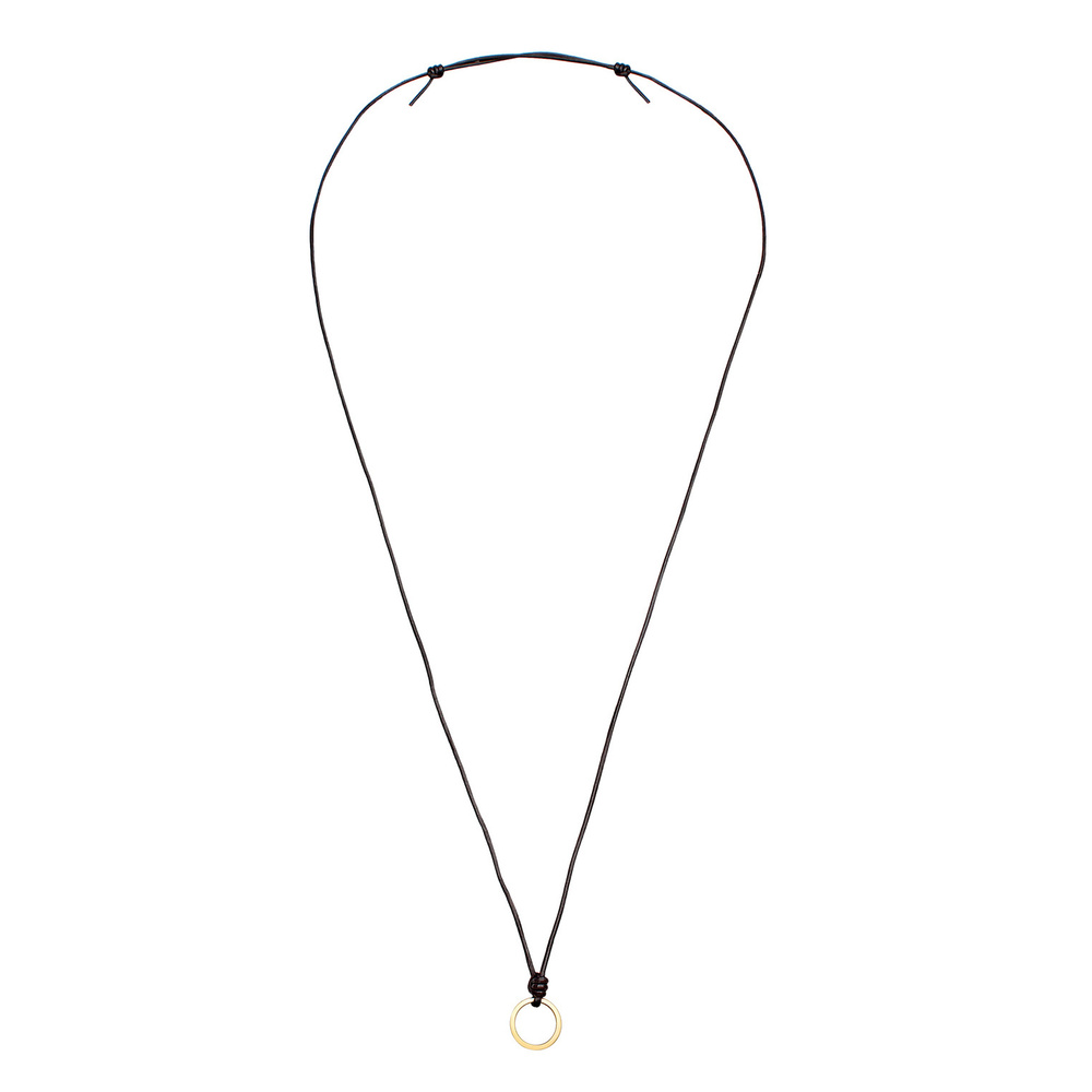 Elli Elli Collier Femmes Porte-breloques Réglable en daim noir en argent sterling 925 Bijoux