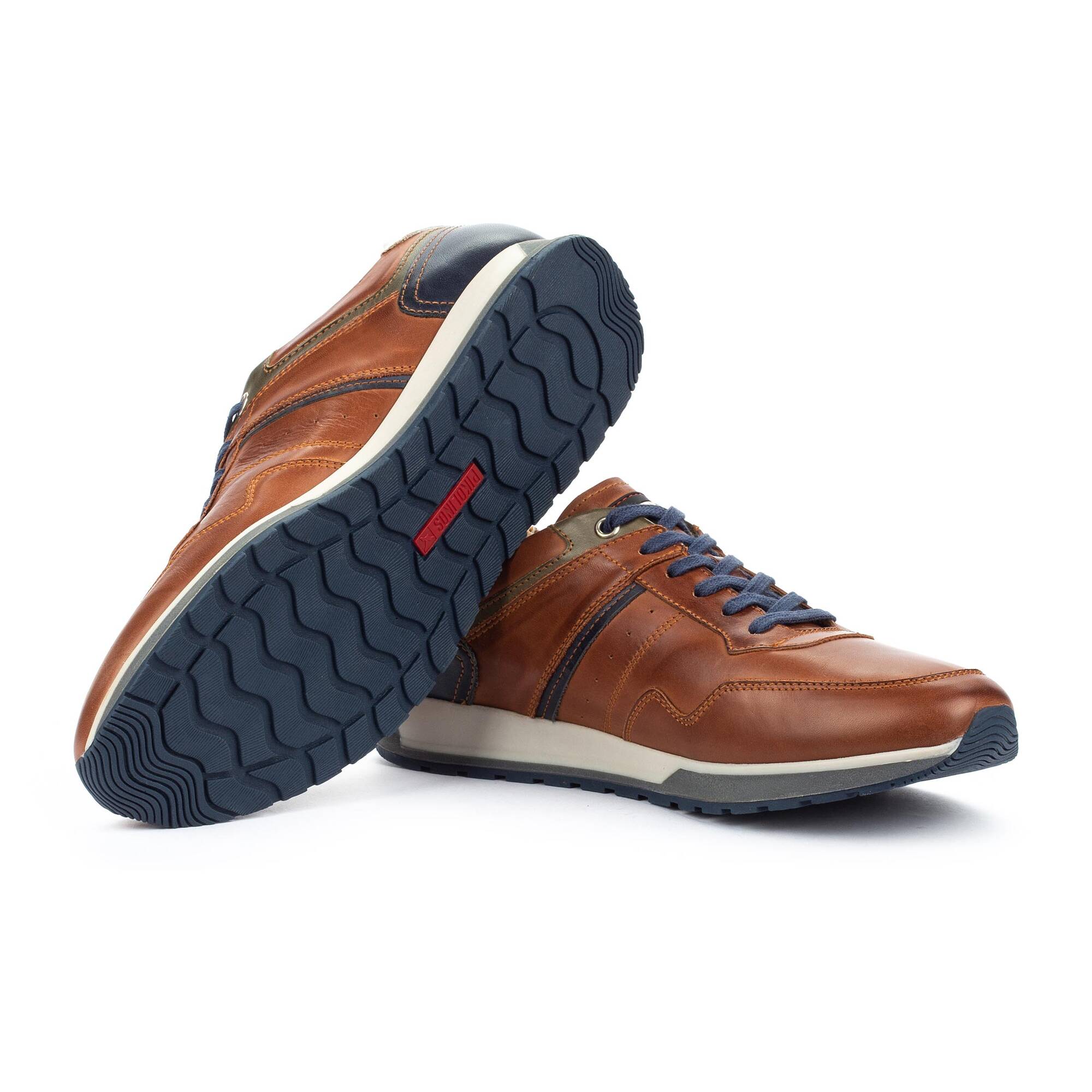 Męskie buty sportowe casualowe - SKÓRA