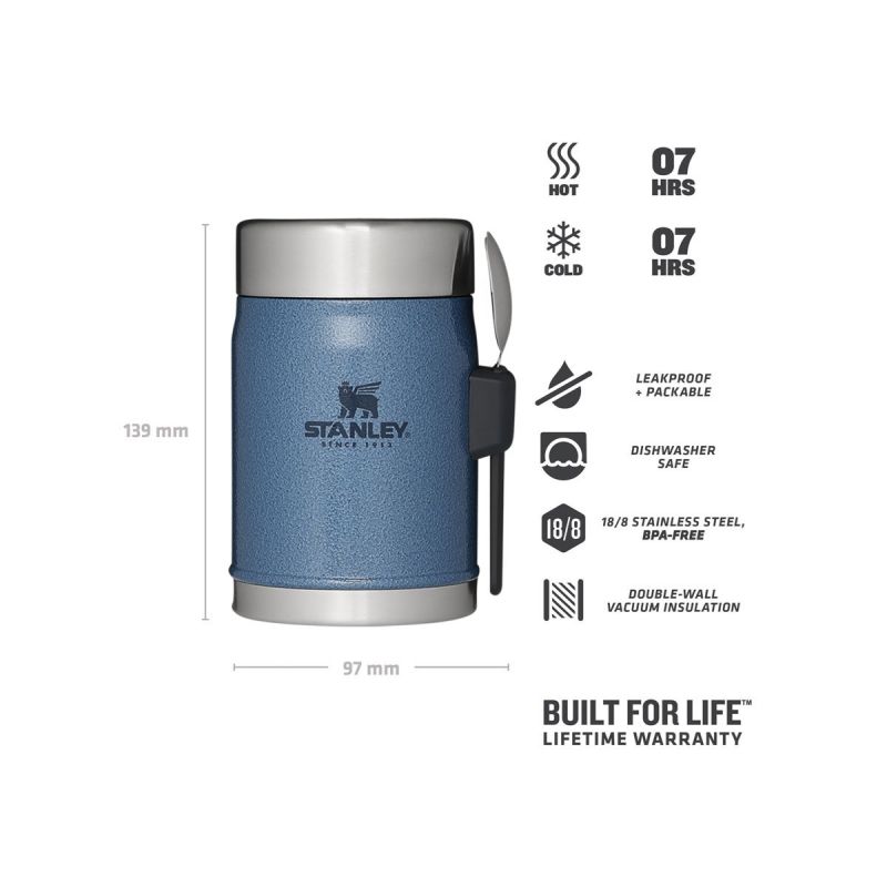 Classic Legendary Food Jar + Spork 14oz \/400ml Hammerton Lake