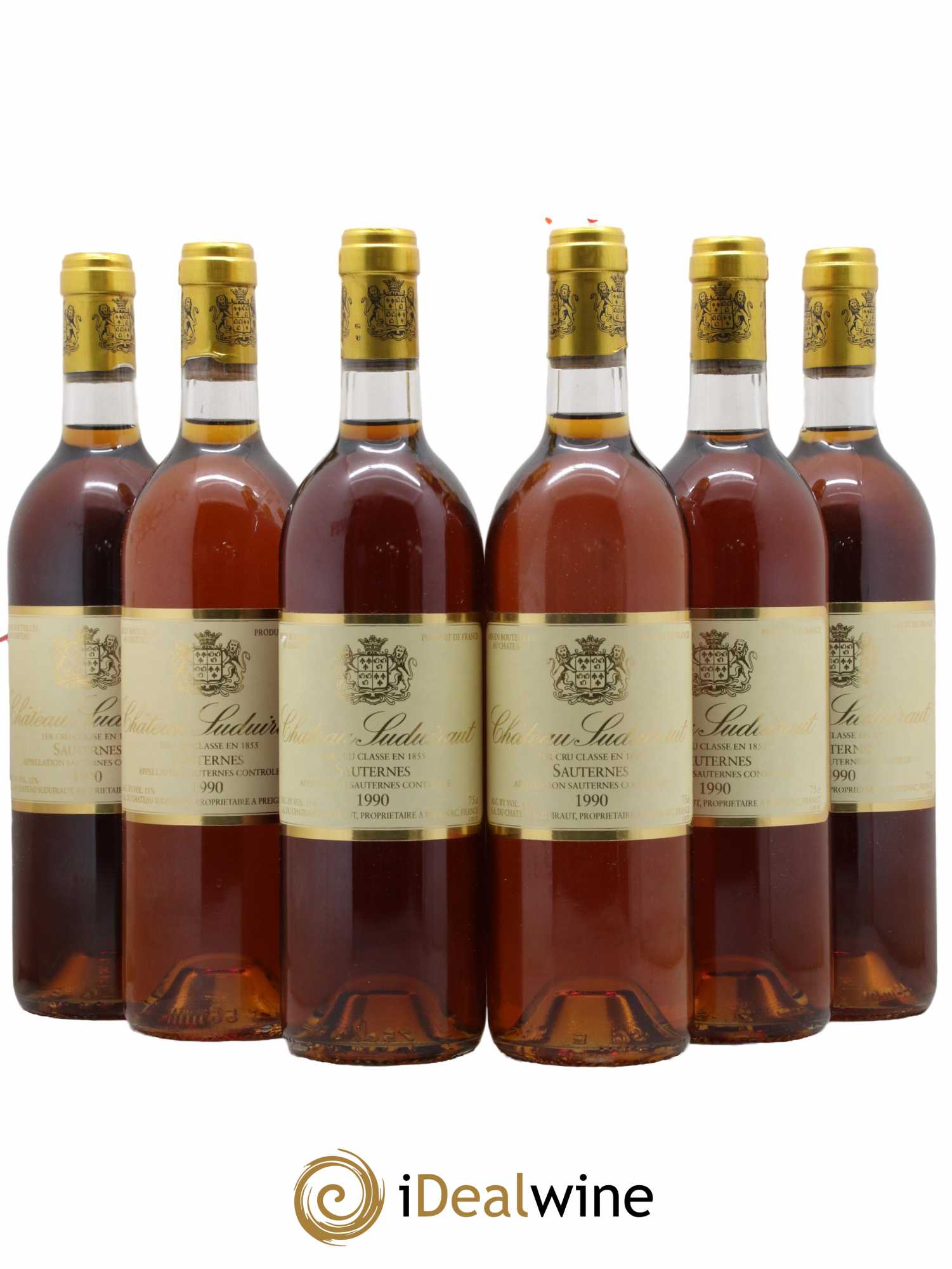 Château Suduiraut 1er Grand Cru Classé  1990 - Lot de 6 Bouteilles