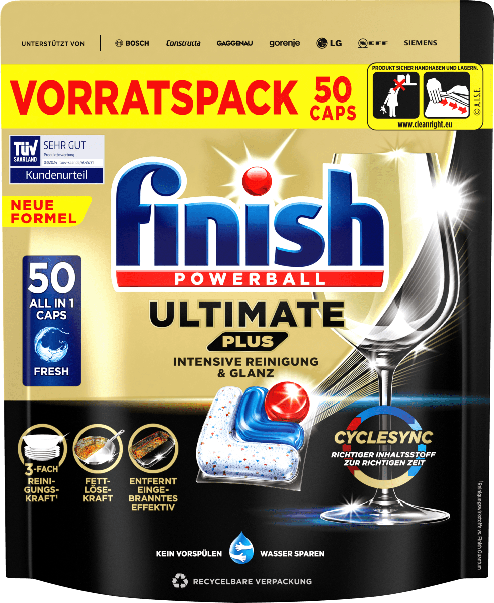 Spülmaschinen-Tabs Ultimate Plus, 50 St