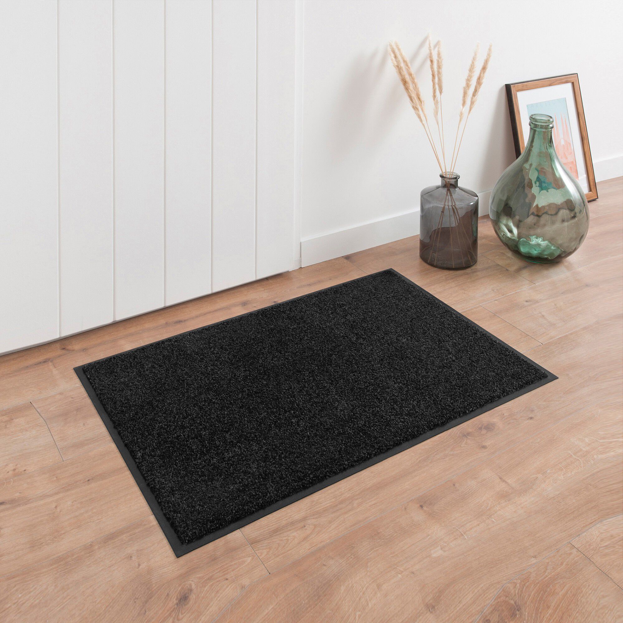 Tapis uni anti-poussière luxe