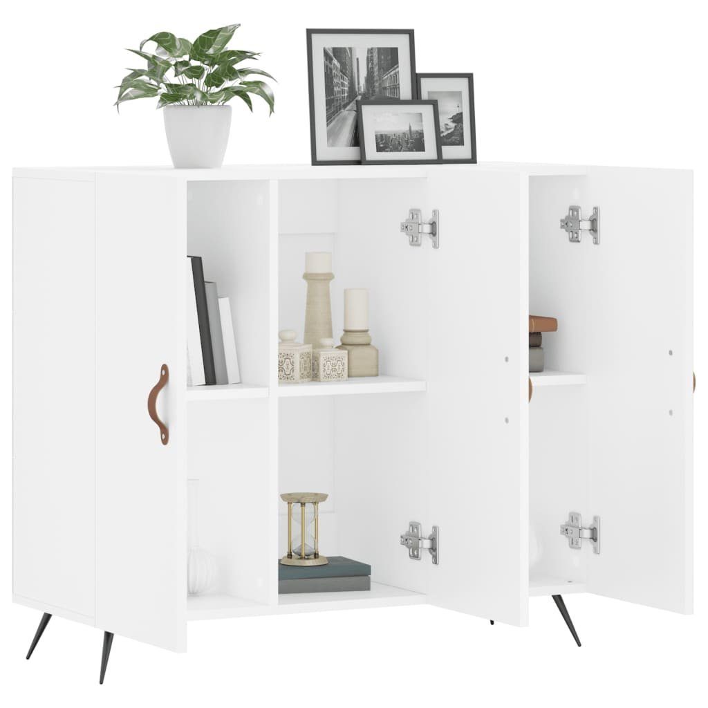 vidaXL Sideboard Sideboard Weiß 90x34x80 cm Holzwerkstoff (1 St)