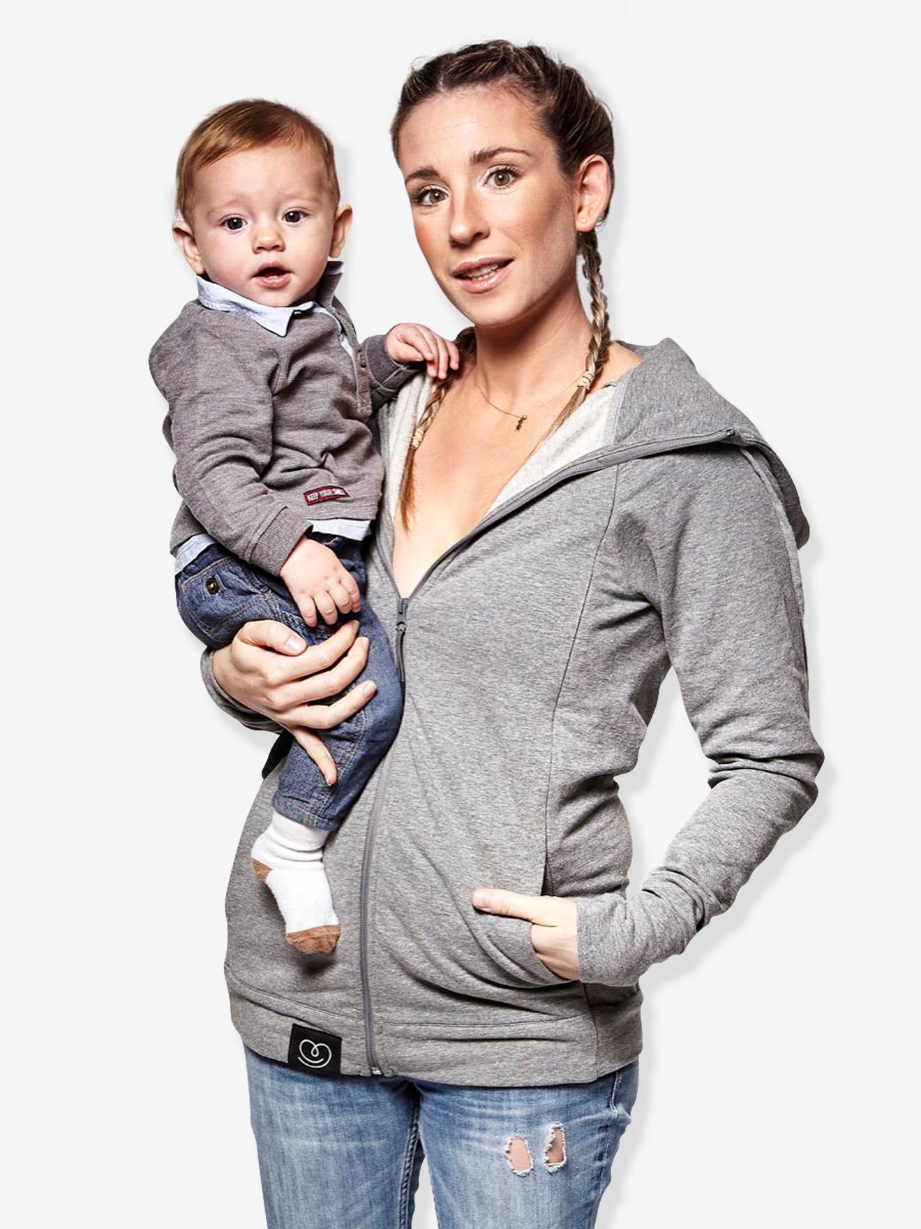 Eltern Trage-Sweatjacke LOVE RADIUS by JPMBB - schwarz