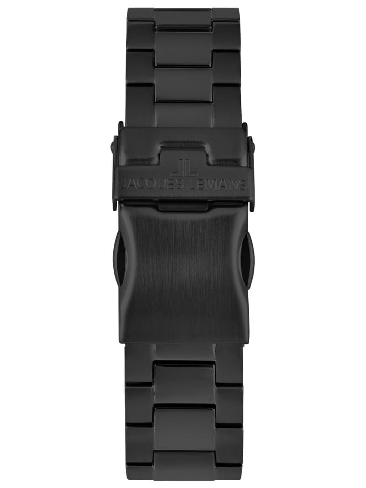 Jacques Lemans Herrenuhr Chronograph Sport Schwarz günstig kaufen onesize