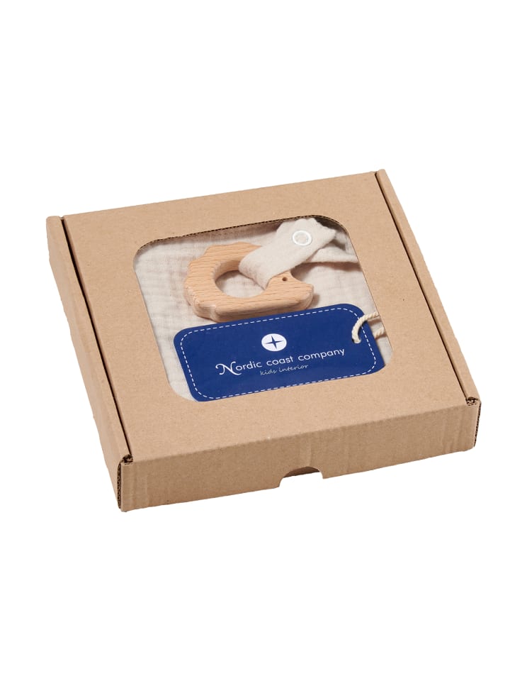 nordic coast company  Kuscheltuch Musselin Igel Sand günstig kaufen onesize