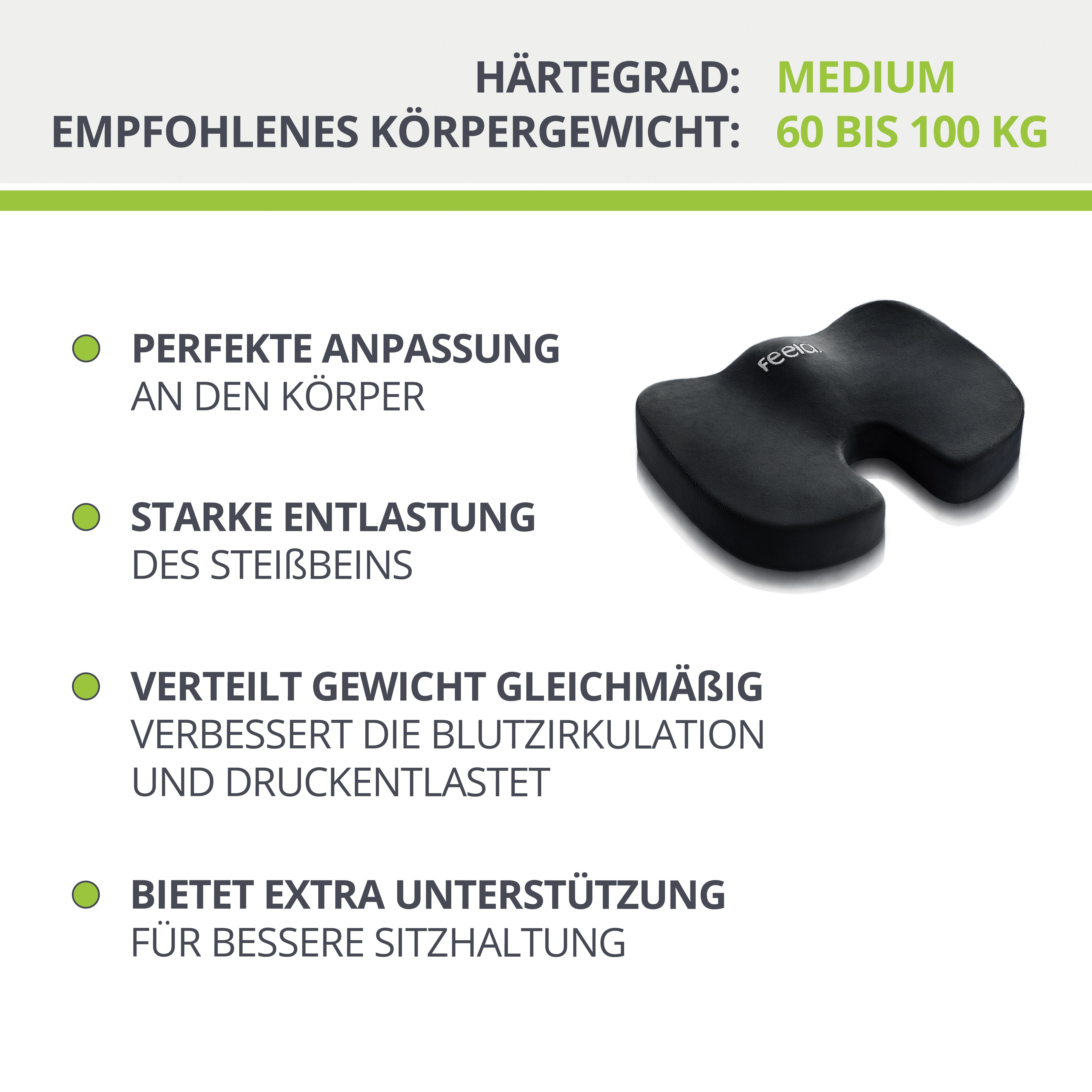 feela Sitzkissen 202 101, Orthopädisches Sitzkissen