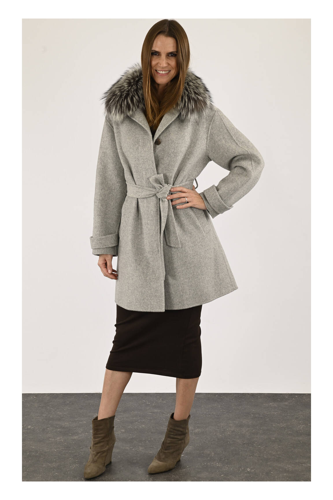 Levinsky Manteaux Longs Femme couleur gris