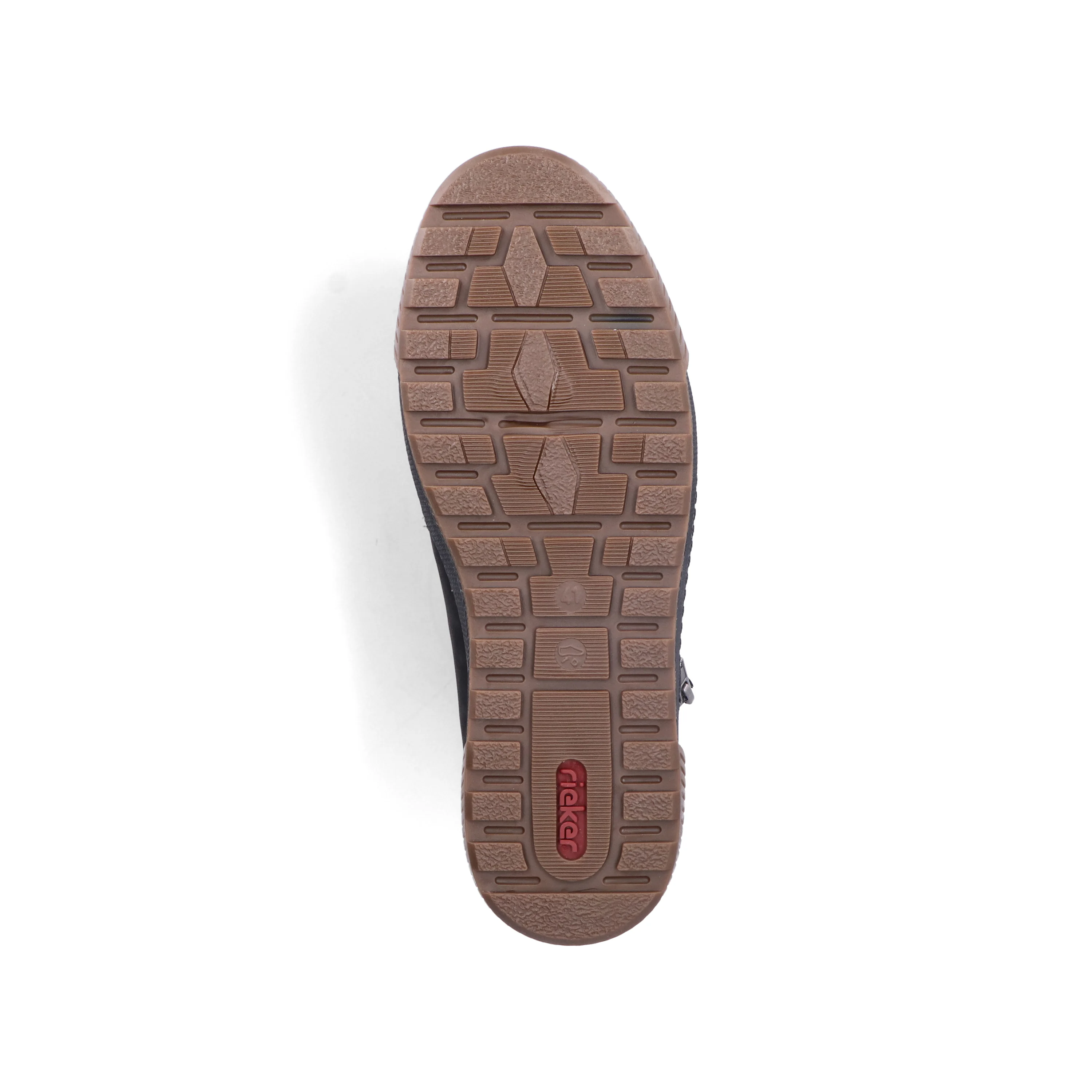 Rieker Herren Schnürschuhe asphaltschwarz