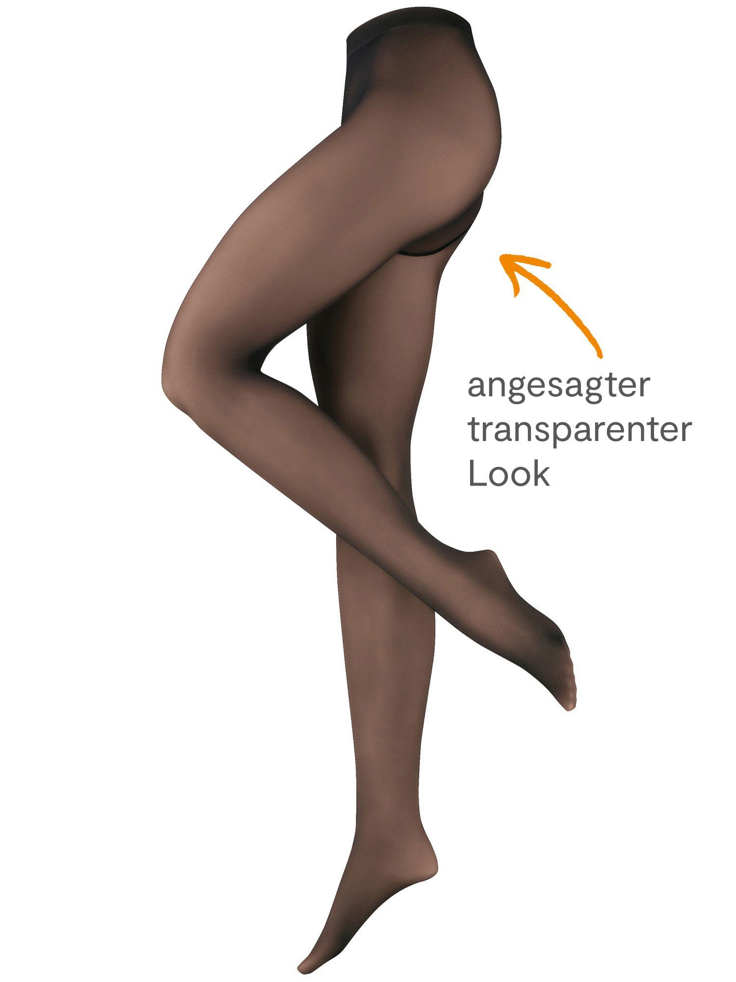Nur Die Feinstrumpfhose Warm & Transparent mit wärmendem Innenfleece 20 DEN Damen (1er/3er/6er/9er Pack 1 St) nylon transparent Fein-strumpfhose durchsichtig frauen multi gefüttert