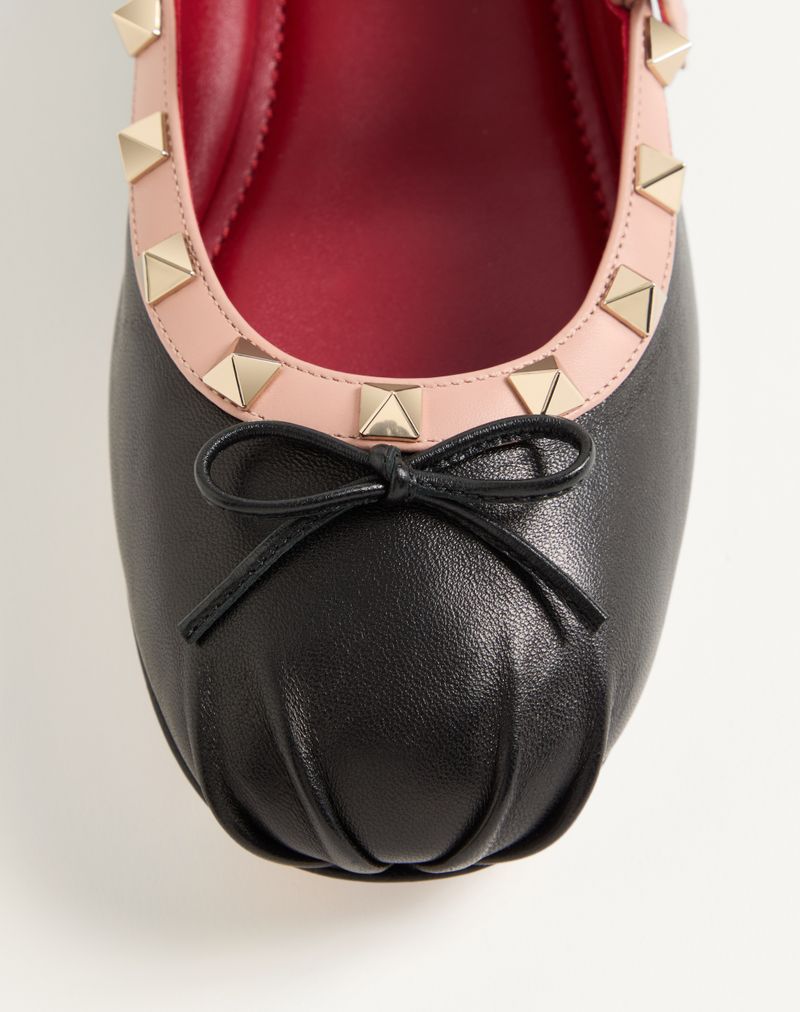Mary-Jane Rockstud Ballerina i nappalæder 05mm