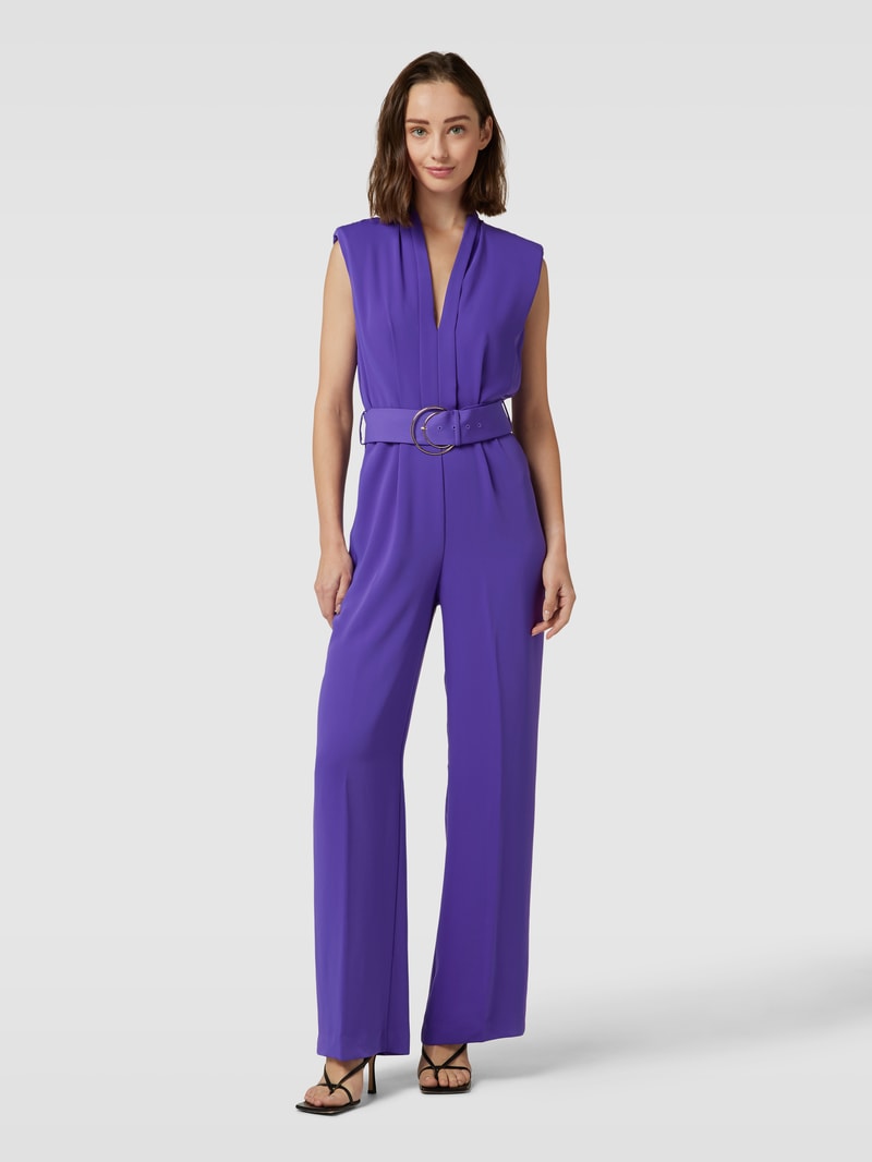 Jumpsuit mit Bindegürtel Modell 'ATENA' in purple