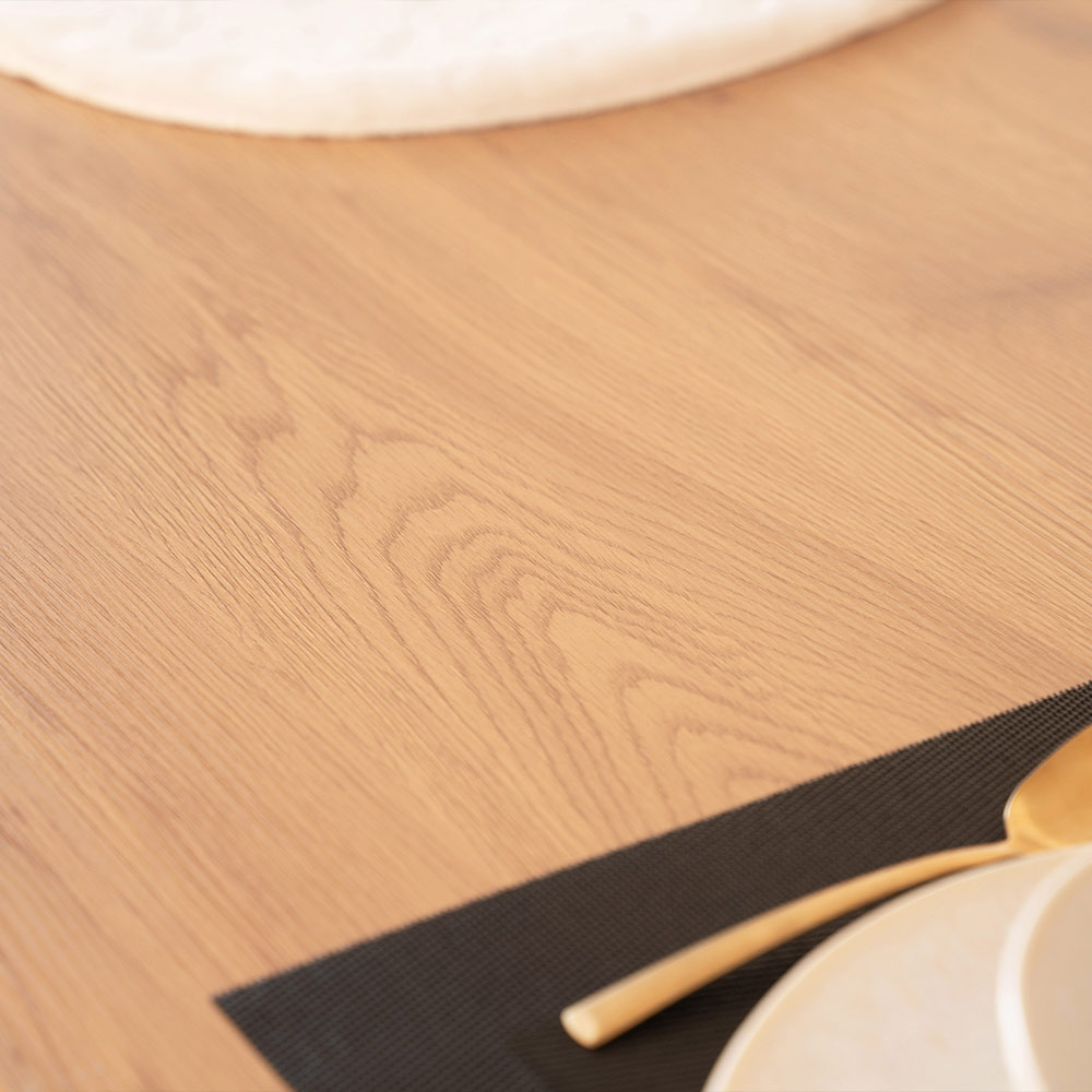 Home Deluxe HOME DELUXE Esstisch Eckig AVENCIA inkl. Sternfuß - 200 x 120 cm Light Oak