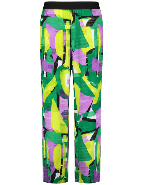 Palazzohose mit Allover-Print Carlotta