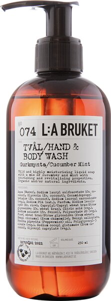 L:A Bruket No. 074 Hand & Body Wash Cucumber / Mint Duschgel